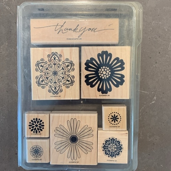 Qty 16 Stampin Up Floral Craft Stamps - Picture 2 of 6